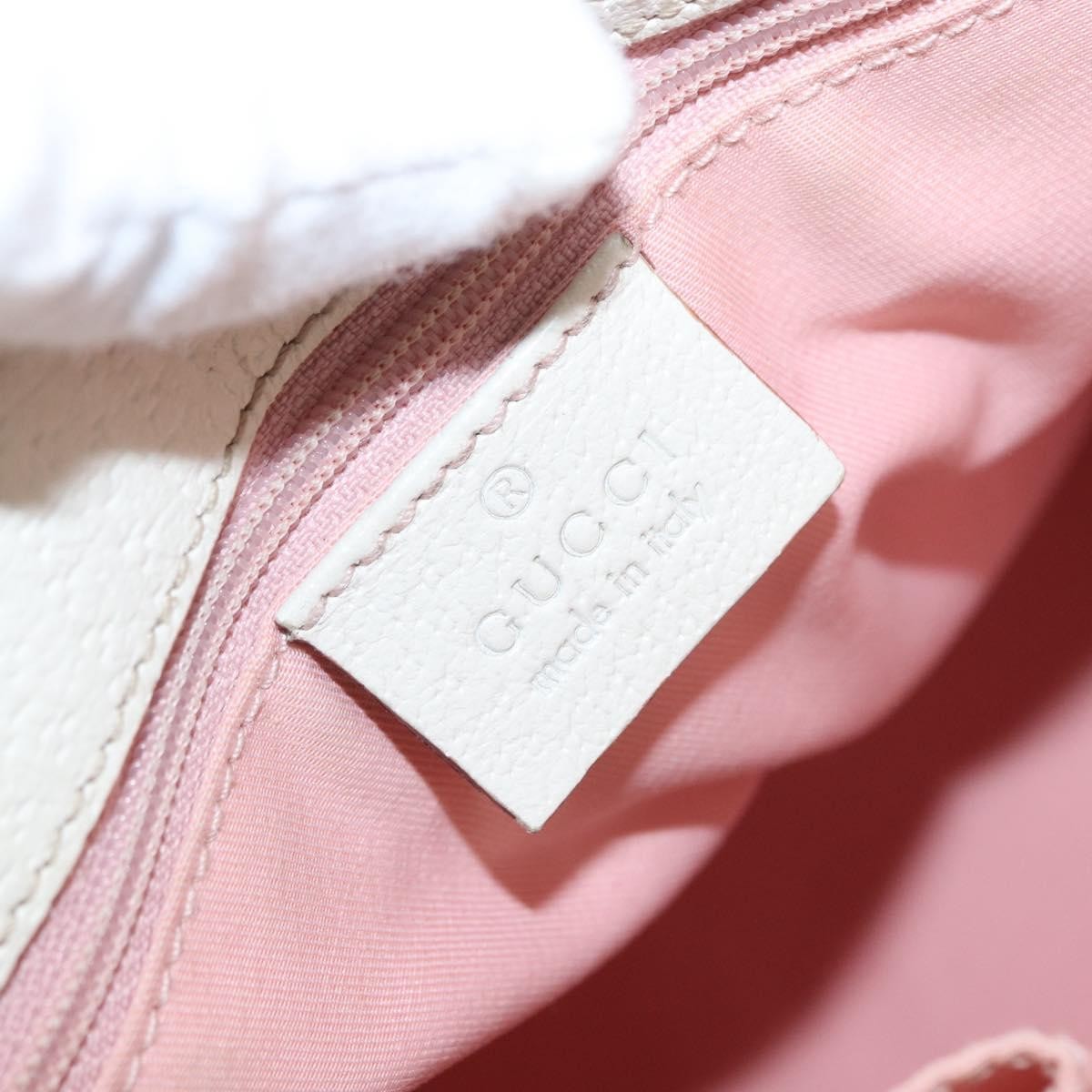 Gucci GUCCI GG Canvas Tote Bag Pink Gold 120840 Authentic 159575