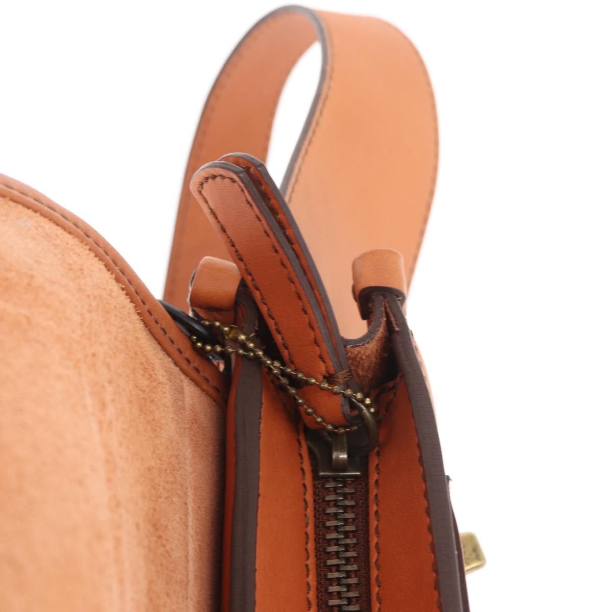 Coach Coach Body Bag Leather Brown Authentic am10204
