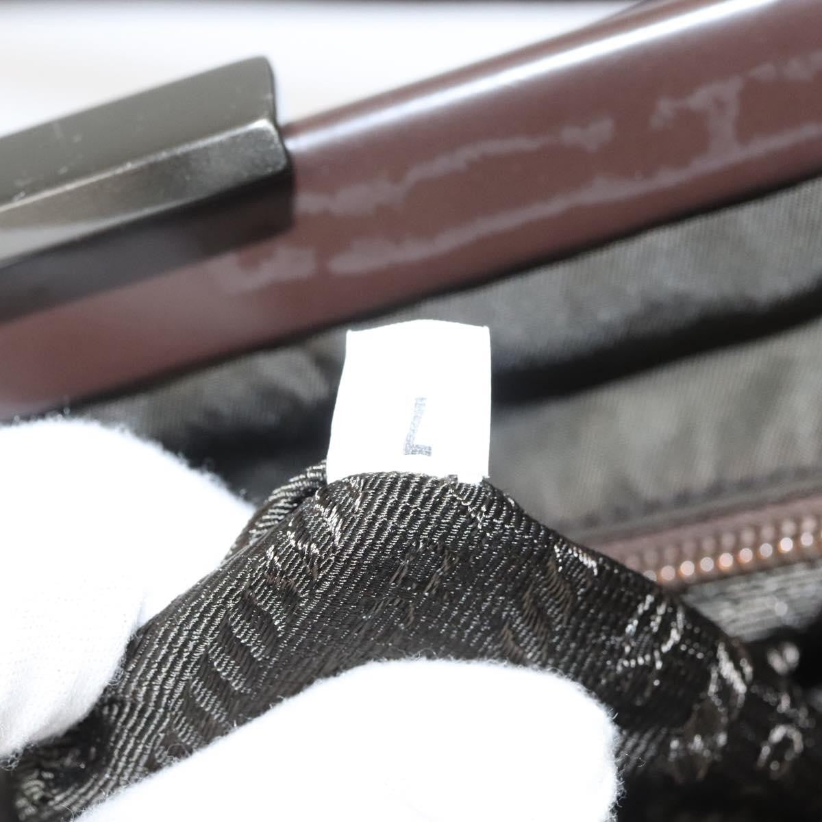 Prada PRADA Shoulder Bag Nylon Khaki Silver Authentic 123373