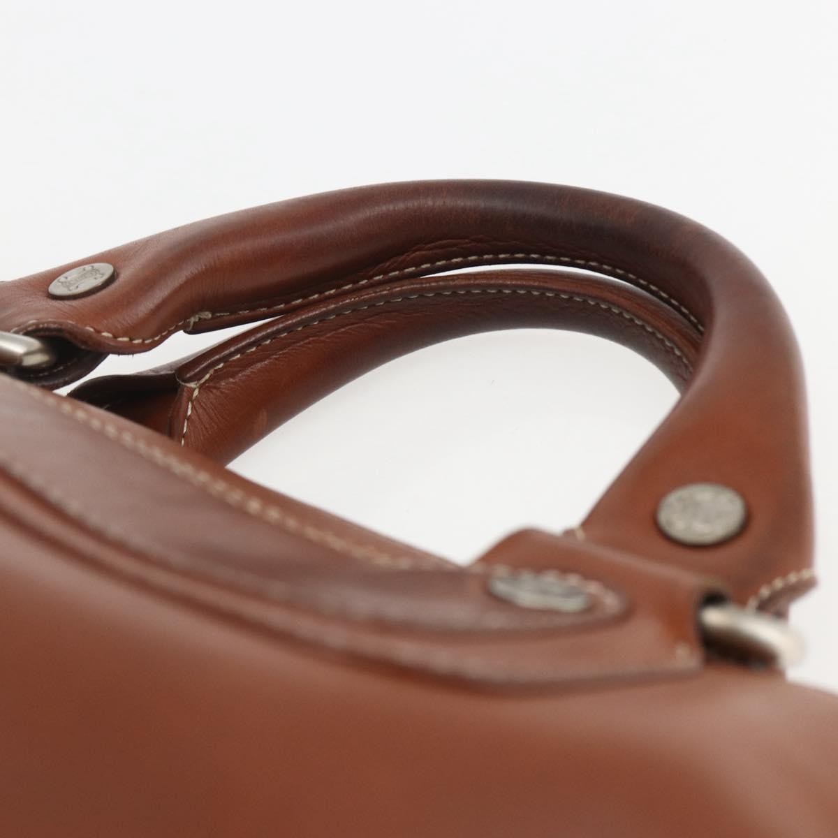 Celine CELINE Boogie bag Hand Bag Leather Brown Silver Authentic ka853