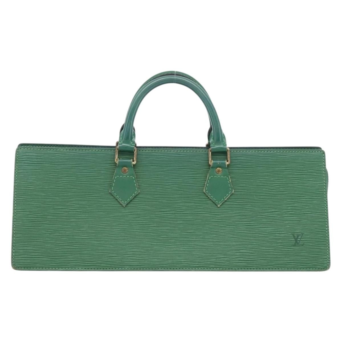 Louis Vuitton LOUIS VUITTON Epi Sac Triangle Hand Bag Green M52094 LV Authentic 181752