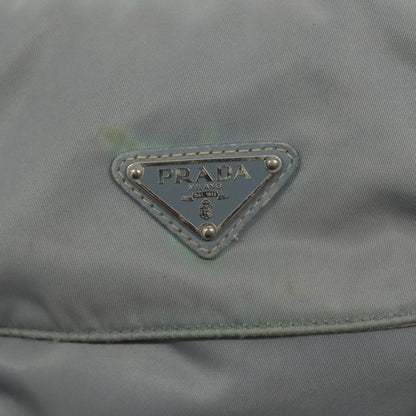 Prada PRADA Shoulder Bag Nylon Light Blue Silver Authentic ki5926