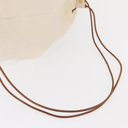 Hermès Hermès HERMES Porochon Mimir GM Shoulder Bag Canvas White Gold Authentic ka758