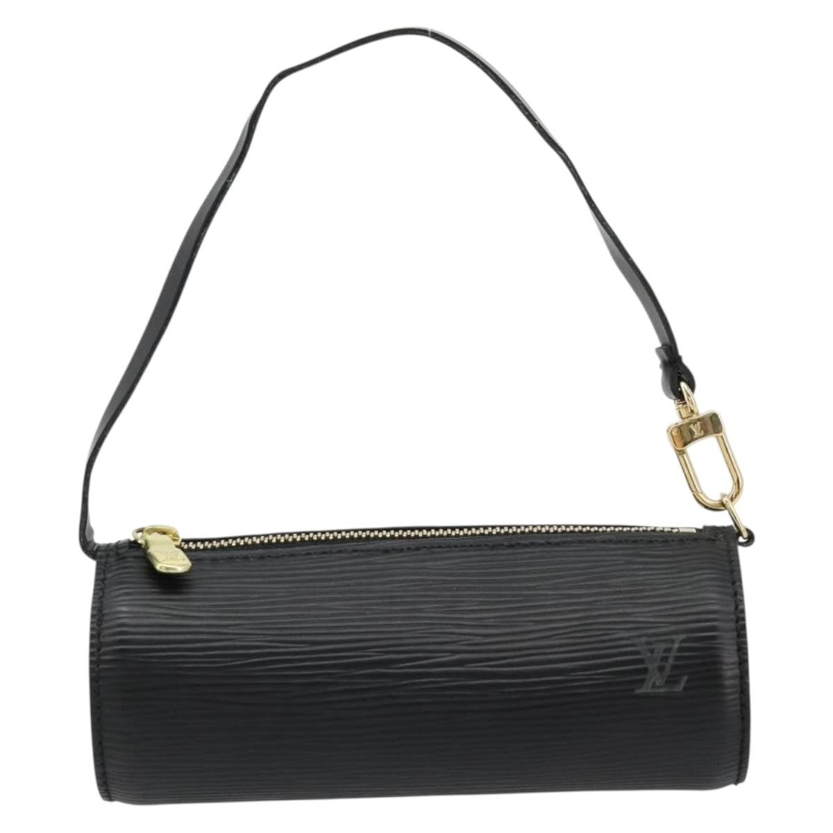 Louis Vuitton LOUIS VUITTON Epi Soufflot Pouch Black LV Authentic BA12311 Bag
