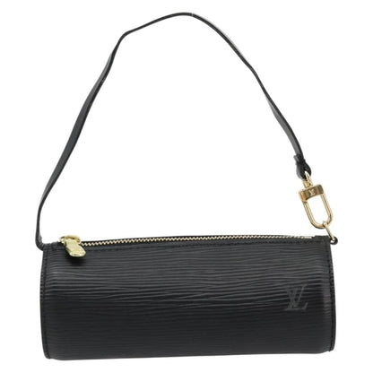 Louis Vuitton LOUIS VUITTON Epi Soufflot Pouch Black LV Authentic BA12311 Bag