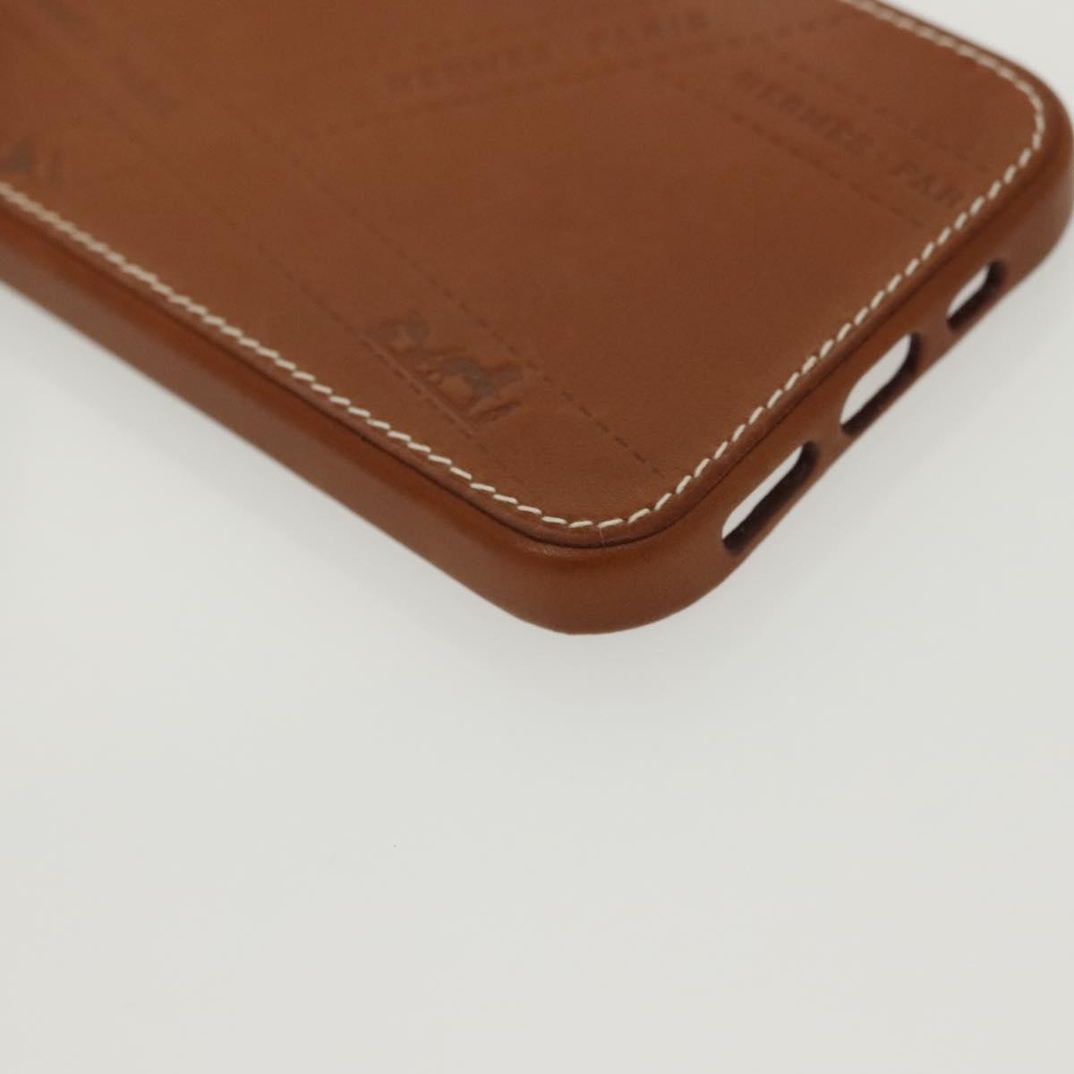Hermès Hermès HERMES iPhone 12 & 12 Pro Case iPhone Case Leather Brown Authentic BA5561 Bag
