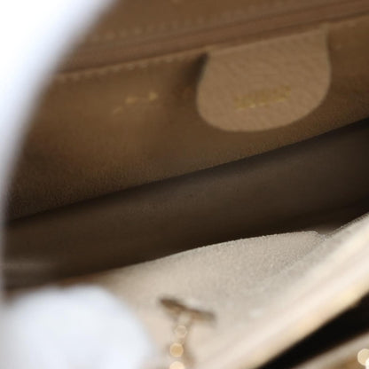 Gucci GUCCI Bamboo Hand Bag Suede Light Beige Gold 002 2853 0260 0 Authentic am9506