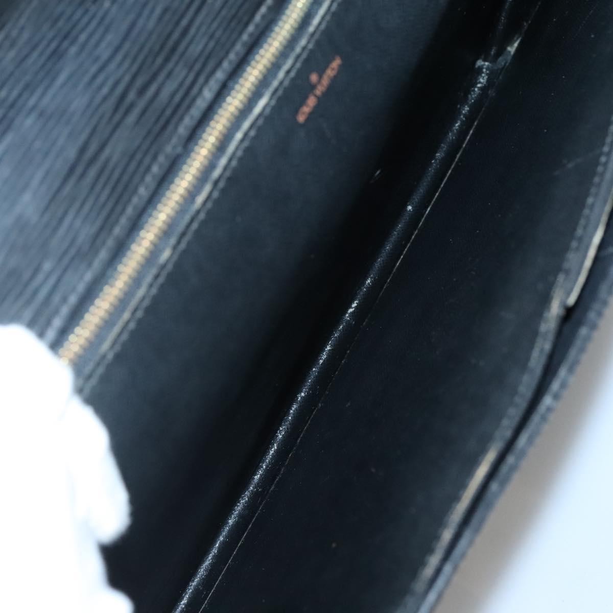 Louis Vuitton LOUIS VUITTON Epi Serviette Conseiller Business Bag Black M54422 LV Authentic bs28107