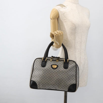 Gucci GUCCI Micro GG Supreme Hand Bag PVC Navy Gold 002 39 4330 Authentic fm5279