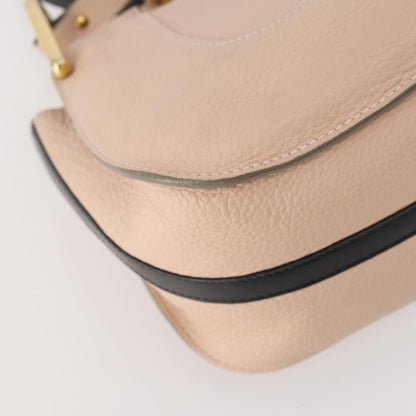 Chloé Chloé Chloe Hailey Hand Bag Leather 2way Pink Gold 02165665 Authentic YKZ911A