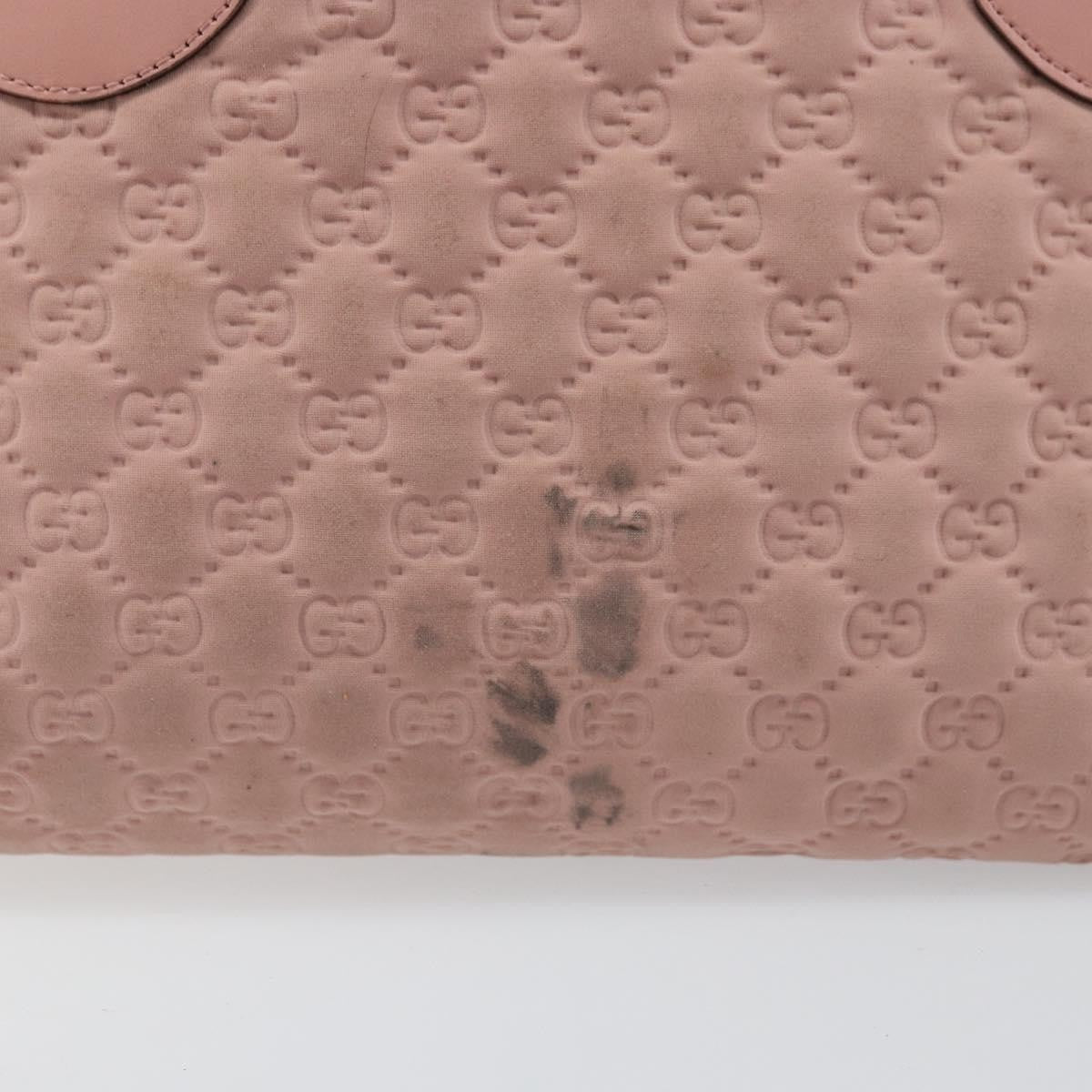 Gucci GUCCI GG Canvas Tote Bag Nylon Pink Gold 211976 Authentic LNZ669