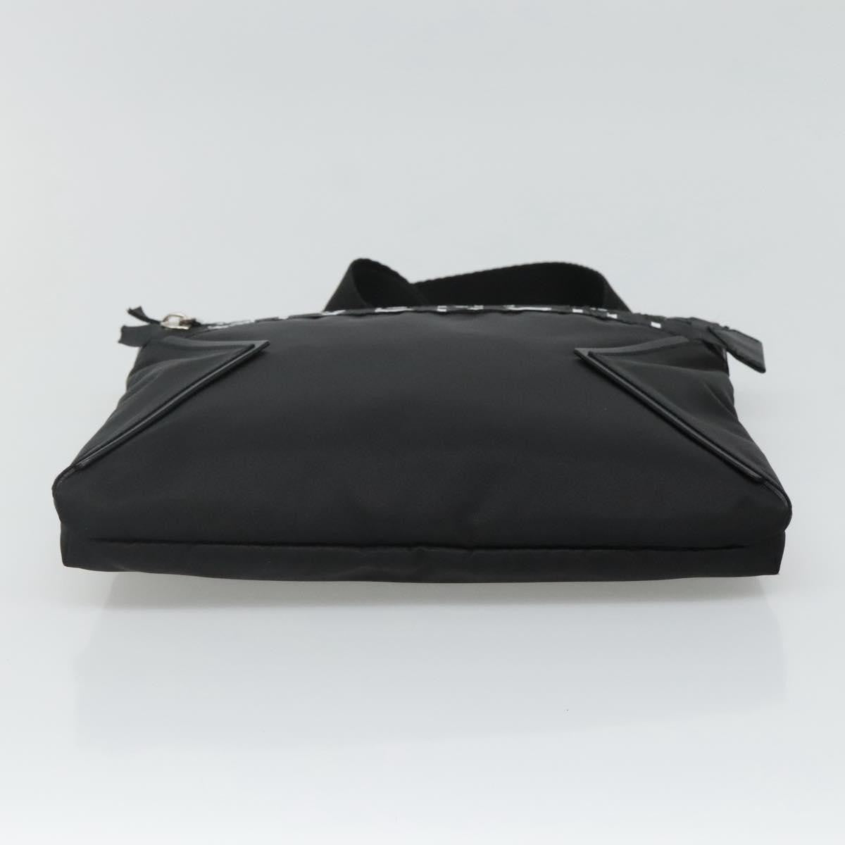 Givenchy GIVENCHY Shoulder Bag Nylon Black Silver Authentic bs23553