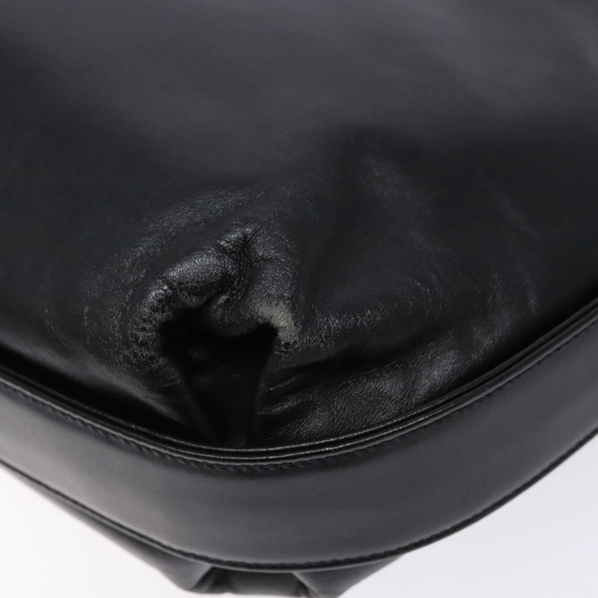 Givenchy GIVENCHY Shoulder Bag Leather Black Gold Authentic bs28533