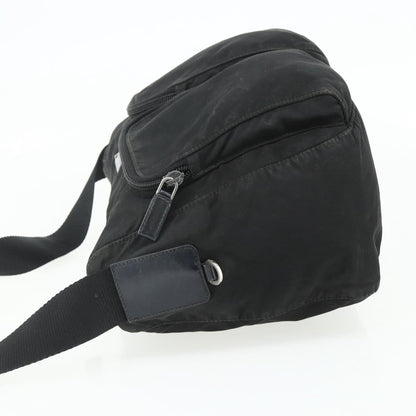 Prada PRADA Shoulder Bag Nylon Black Silver Authentic 175741