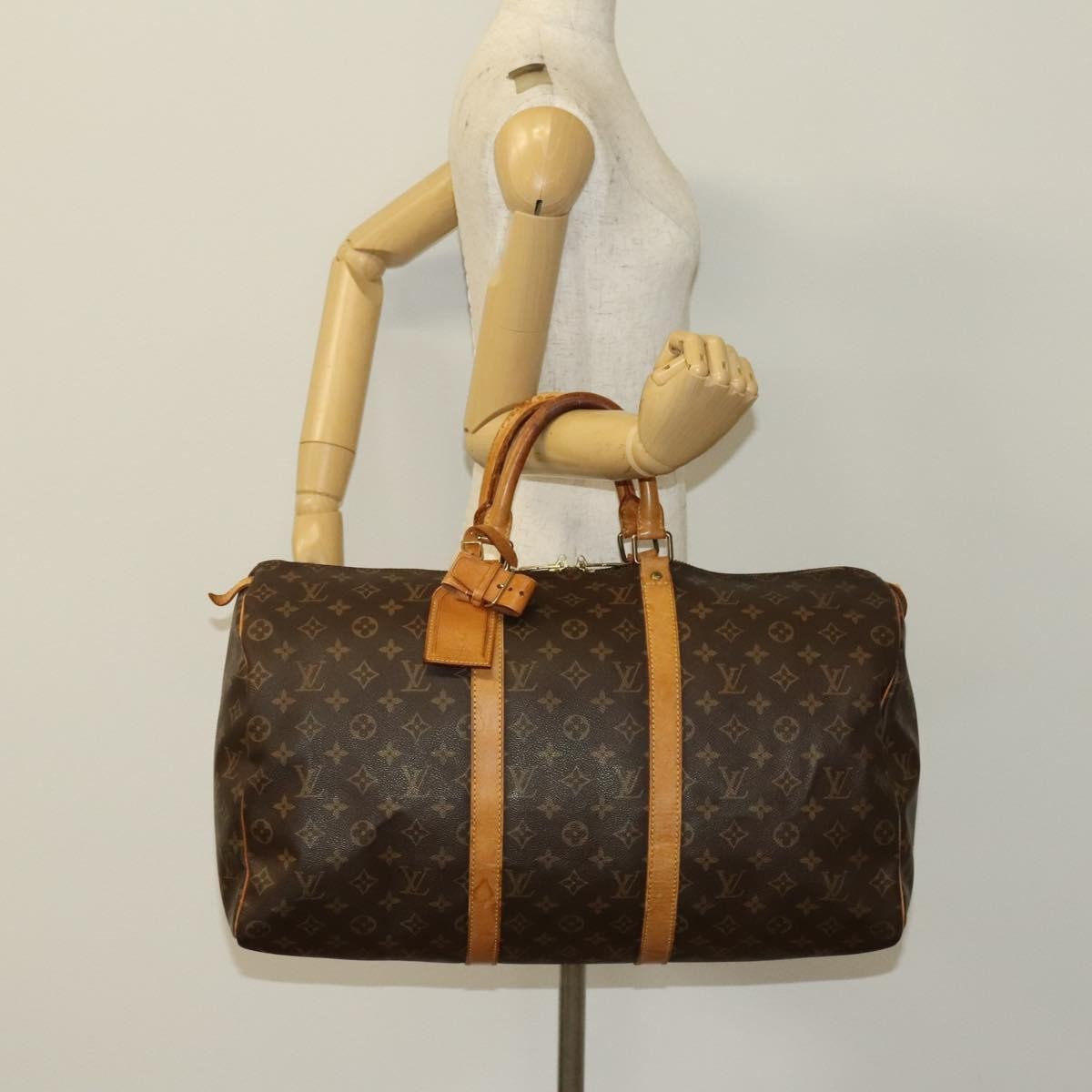 Louis Vuitton LOUIS VUITTON Monogram Keepall 50 Boston Bag M41426 LV Authentic 138362