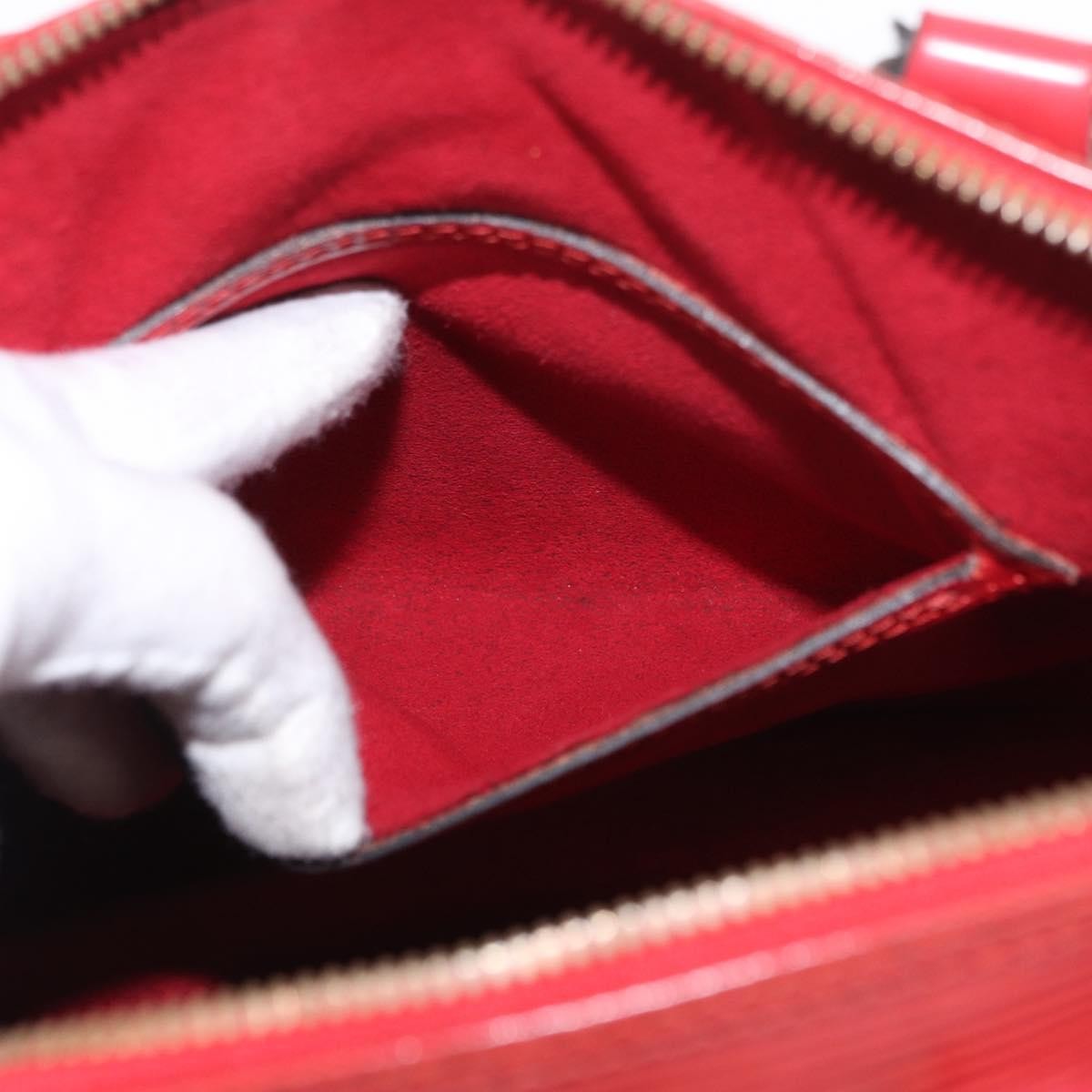 Louis Vuitton LOUIS VUITTON Epi Alma Hand Bag Castilian Red M52147 LV Authentic 158108