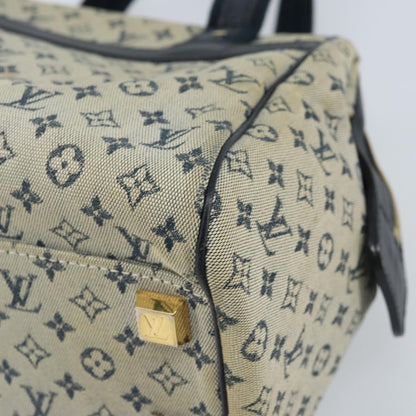 Louis Vuitton LOUIS VUITTON Monogram Mini Josephine PM Hand Bag Blue M92049 LV Authentic ep13340
