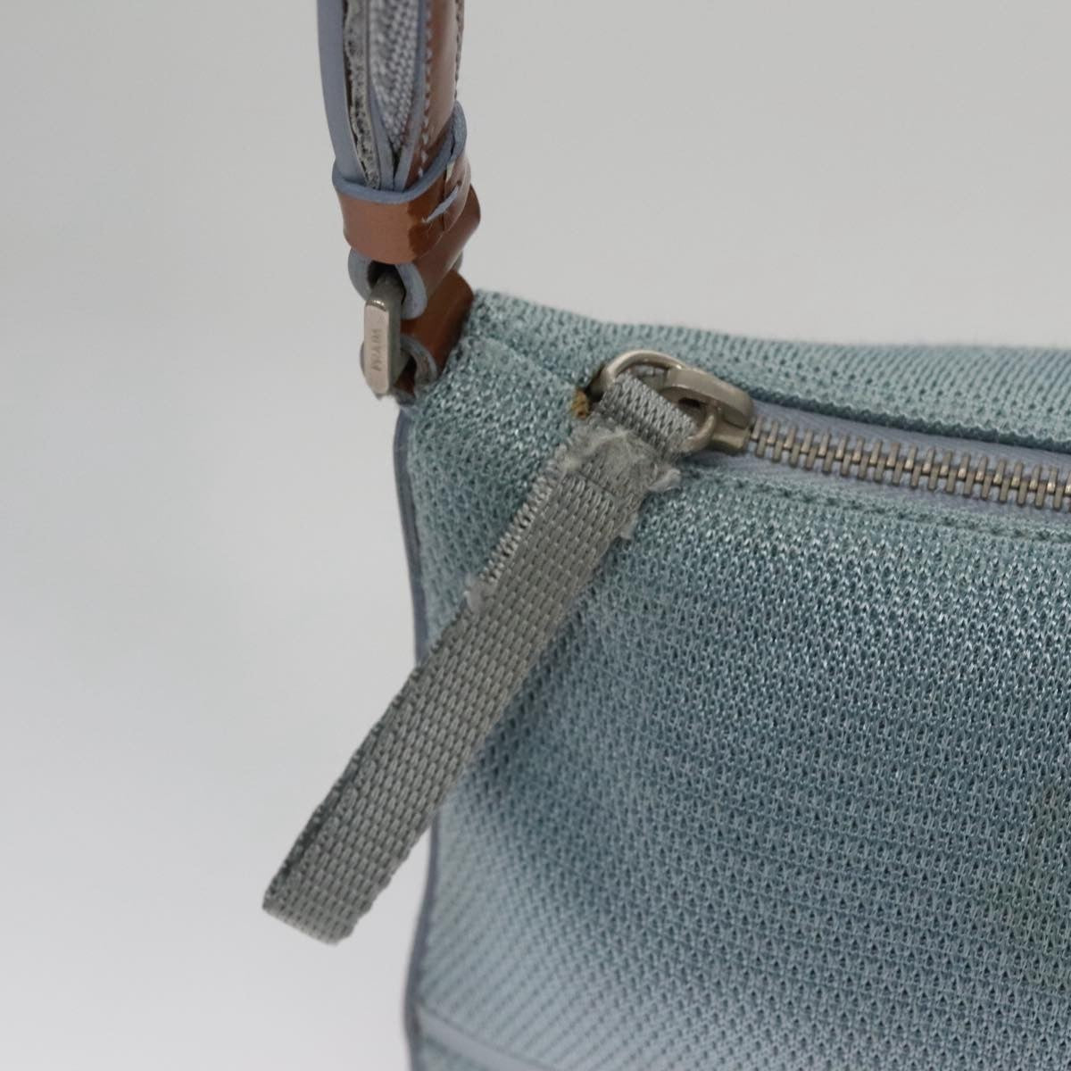 Prada PRADA Sports Shoulder Bag Canvas Blue Authentic bs21360