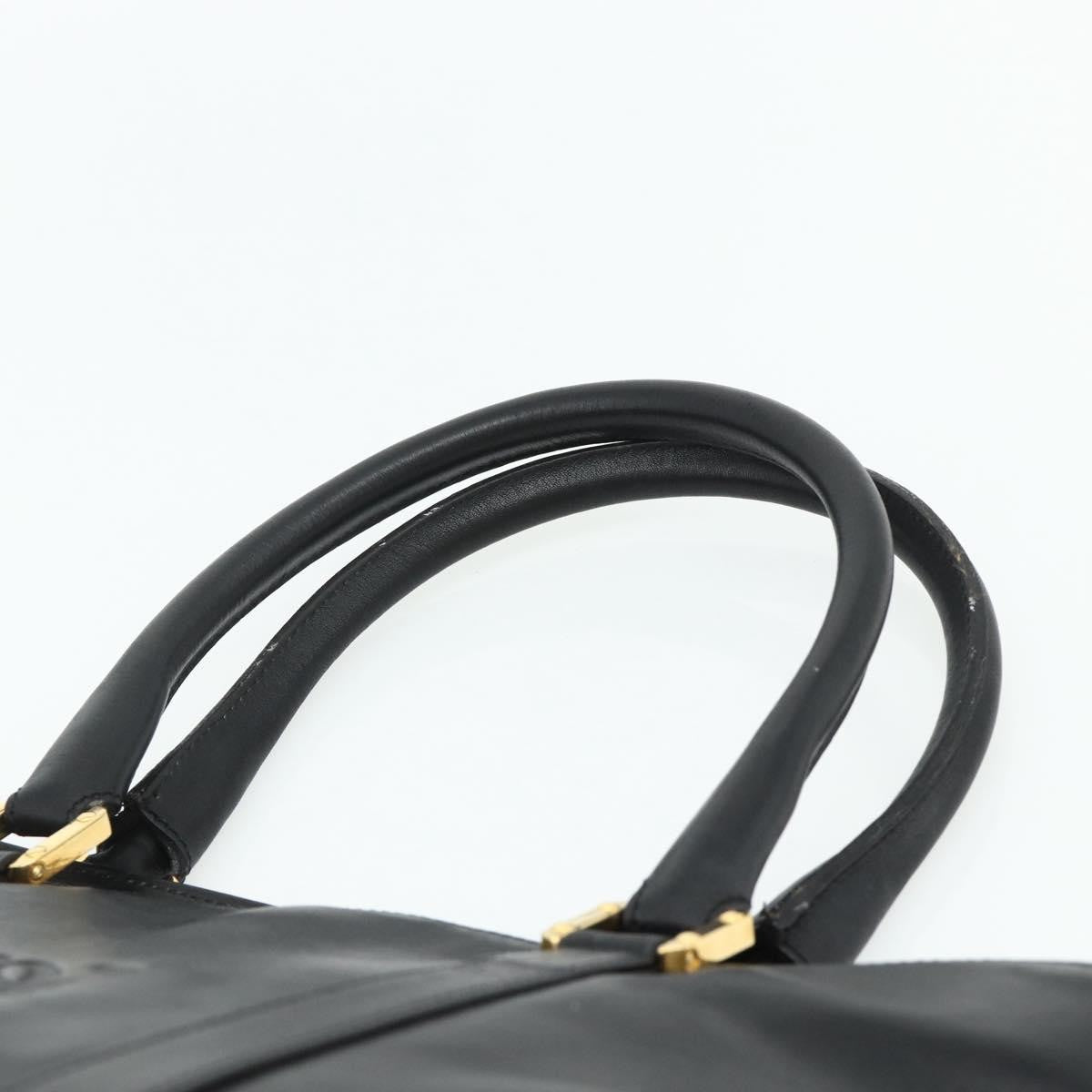 Loewe LOEWE Anagram Tote Bag Leather Black Gold Authentic 162466