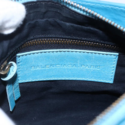 Balenciaga BALENCIAGA The Shoulder Shoulder Bag Leather Blue 138226 Authentic 149200