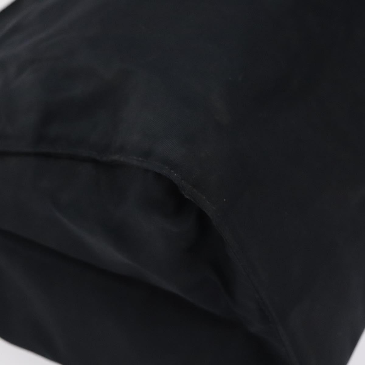 Prada PRADA Hand Bag Nylon Black Gold Authentic 127868