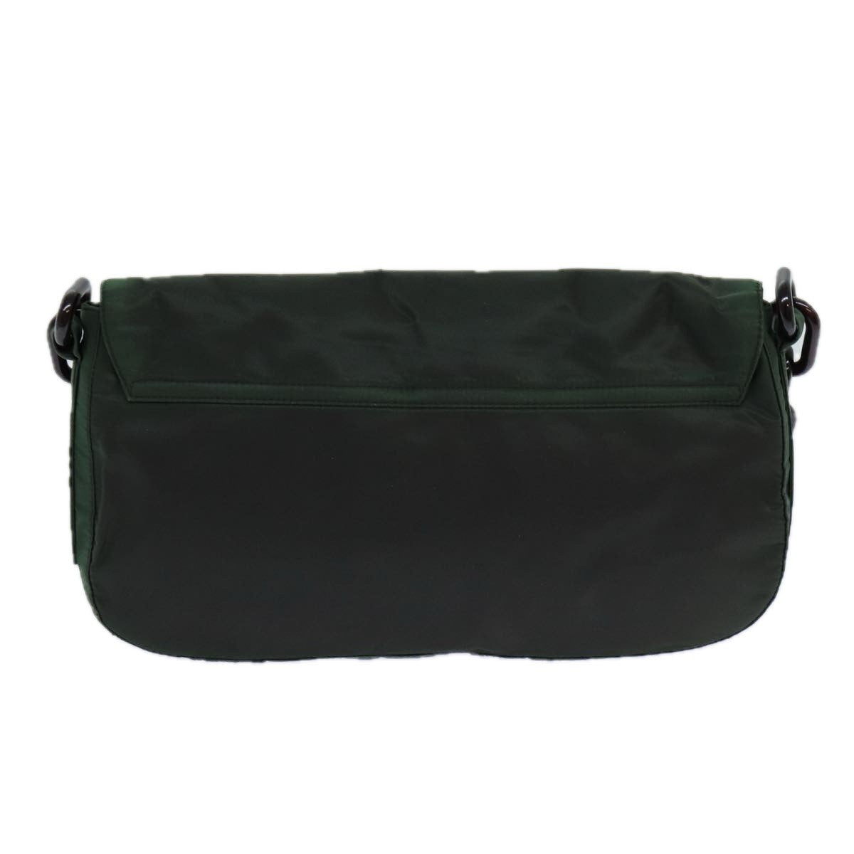Prada PRADA Chain Shoulder Bag Nylon Green Authentic 82275