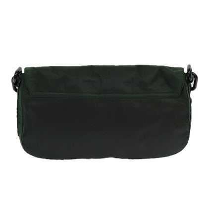 Prada PRADA Chain Shoulder Bag Nylon Green Authentic 82275