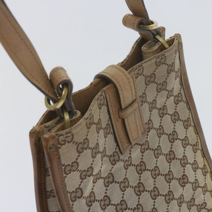 Gucci GUCCI GG Canvas Shoulder Bag Beige 110292 Authentic 61802