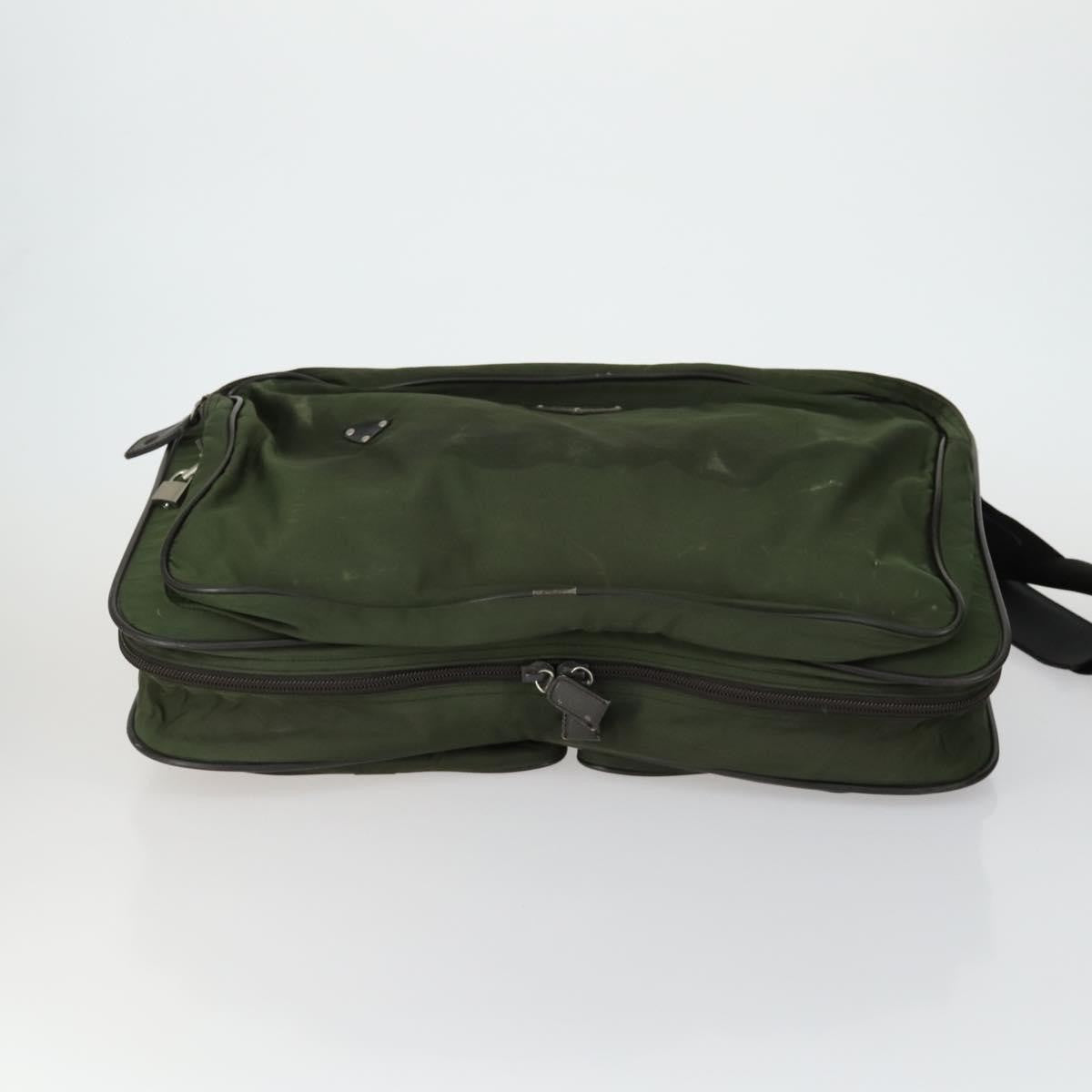 Prada PRADA Hand Bag Nylon 5 Set Khaki Black Authentic 160316