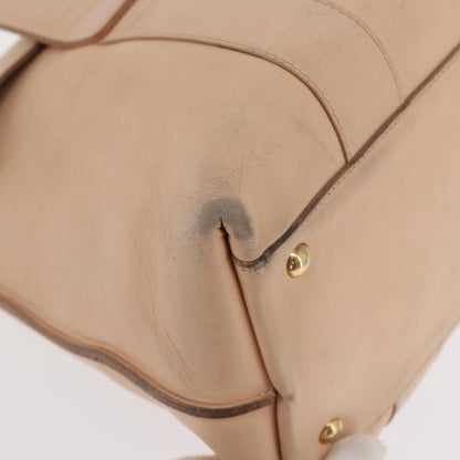 Salvatore Ferragamo Salvatore Ferragamo Gancini Shoulder Bag Leather Pink Gold Authentic 171552