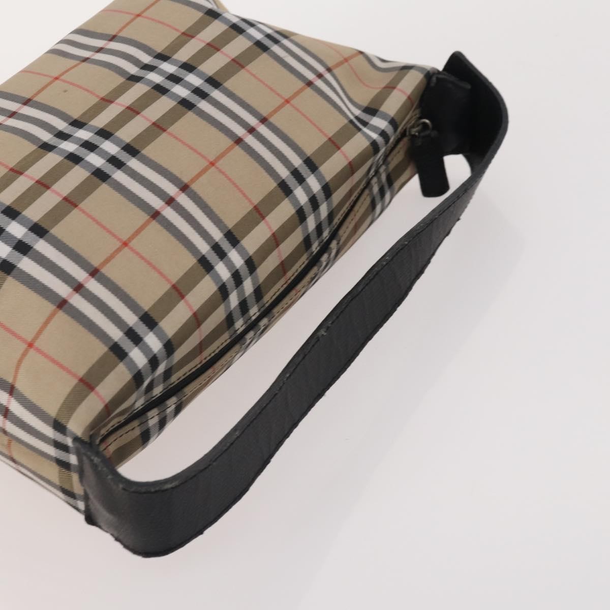 Burberrys Burberrys Burberry Nova Check Hand Bag Nylon 5 Set Beige Authentic 174988