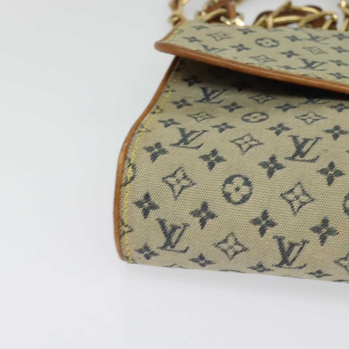 Louis Vuitton LOUIS VUITTON Monogram Mini Camille Chain Shoulder Bag Blue M92002 Authentic BD1396