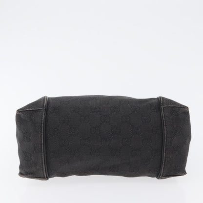 Gucci GUCCI GG Canvas Shoulder Bag Black 101333 Authentic 173490