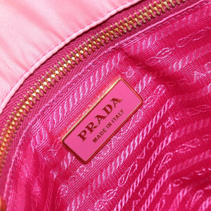Prada PRADA Tote Bag Nylon Pink Gold Authentic 161648