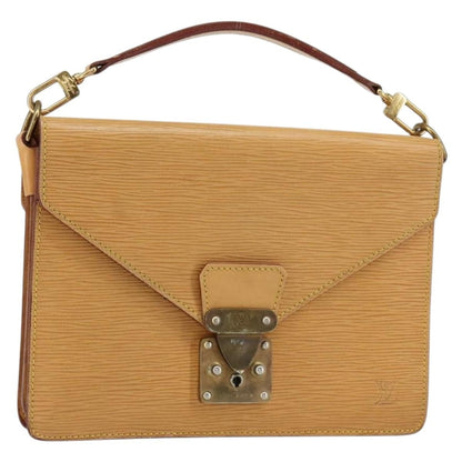 Louis Vuitton LOUIS VUITTON Epi Biface Hand Bag 2way Beige LV Authentic bs30897