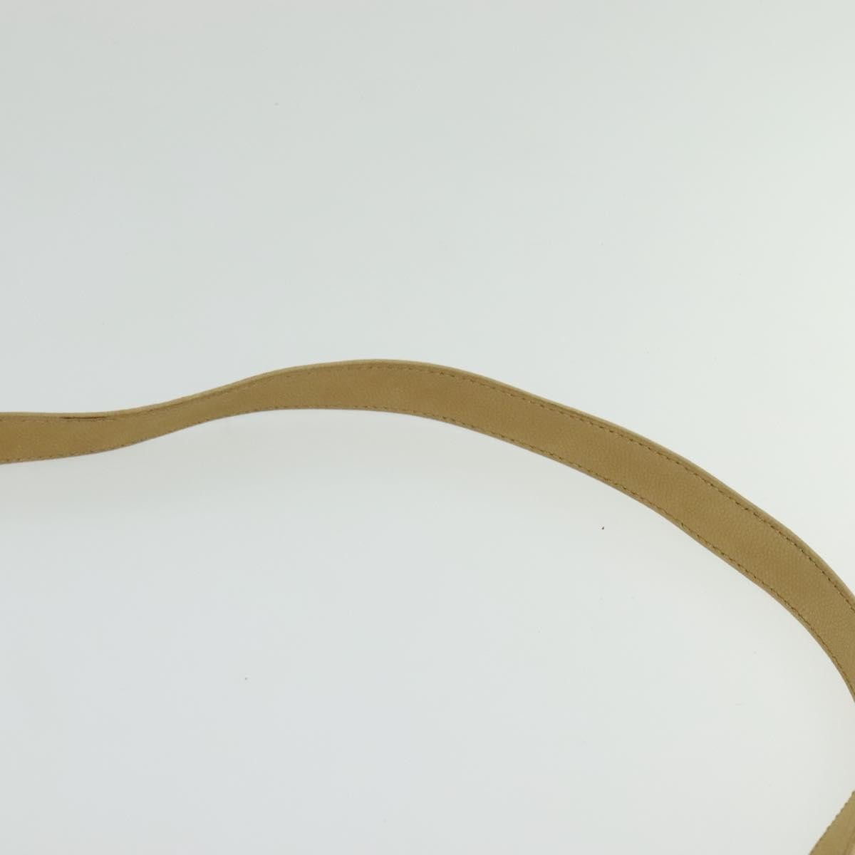 Celine CELINE Hand Bag Leather 2way Beige Gold Authentic sw1099