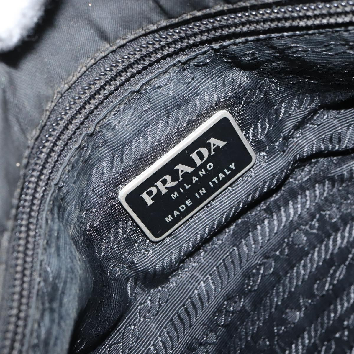 Prada PRADA Hand Bag Nylon Black Authentic 161789