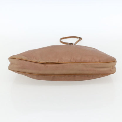 Prada PRADA Shoulder Bag Nylon Beige Gold Authentic 162843