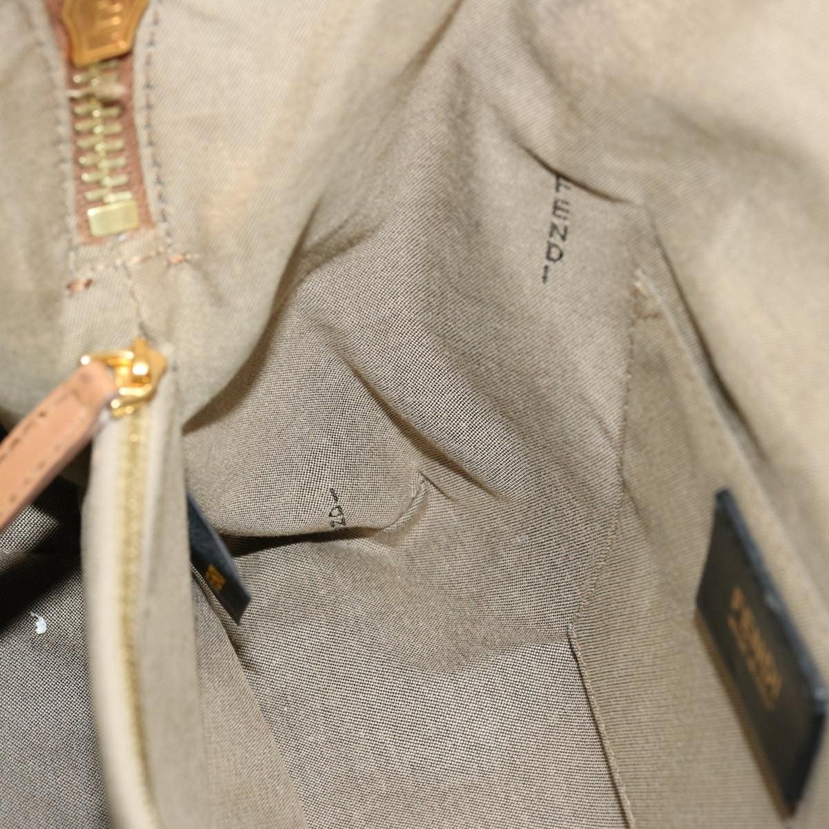 Fendi FENDI Hand Bag Canvas 2way Beige Authentic 70343