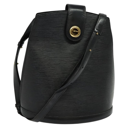 Louis Vuitton LOUIS VUITTON Epi Cluny Shoulder Bag Black M52252 LV Authentic bs24496