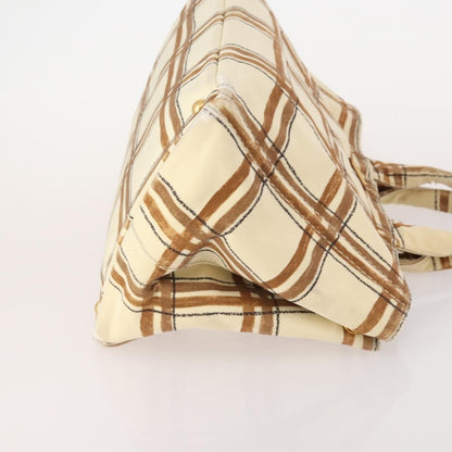 Prada PRADA Canapa Hand Bag Canvas 2 Set Pink Beige Authentic 174968