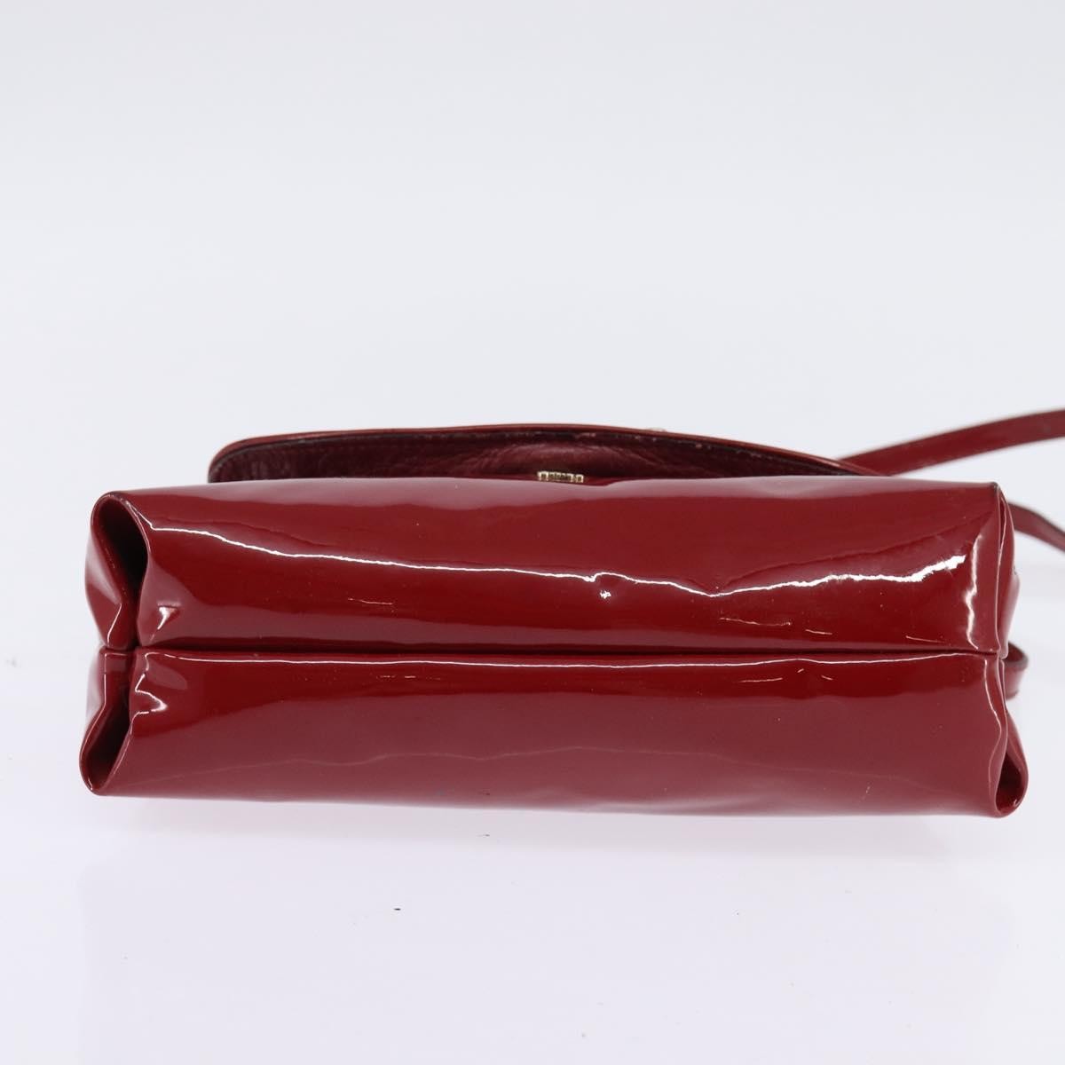 Chloé Chloé Chloe 2way Pouch Enamel Red Gold Authentic bs29581 Bag