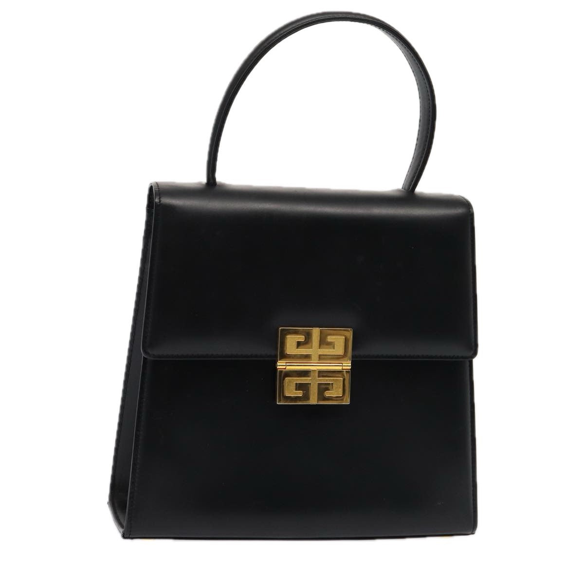 Givenchy GIVENCHY Hand Bag Leather Black Authentic am6590