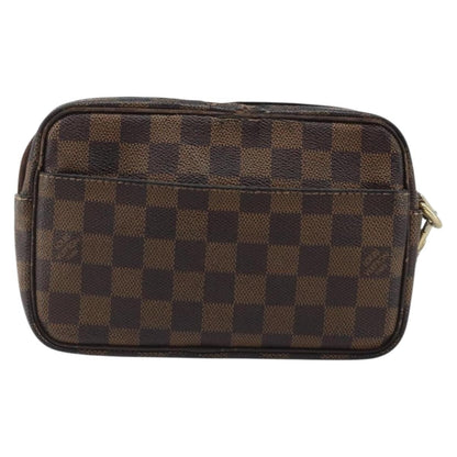 Louis Vuitton LOUIS VUITTON Damier Ebene Pochette Billets Macau Clutch Bag N61739 Authentic BA11690