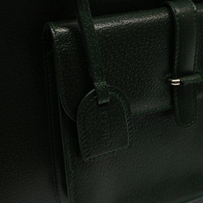 Gucci GUCCI Hand Bag Leather Green 000 2058 0307 Authentic 75505