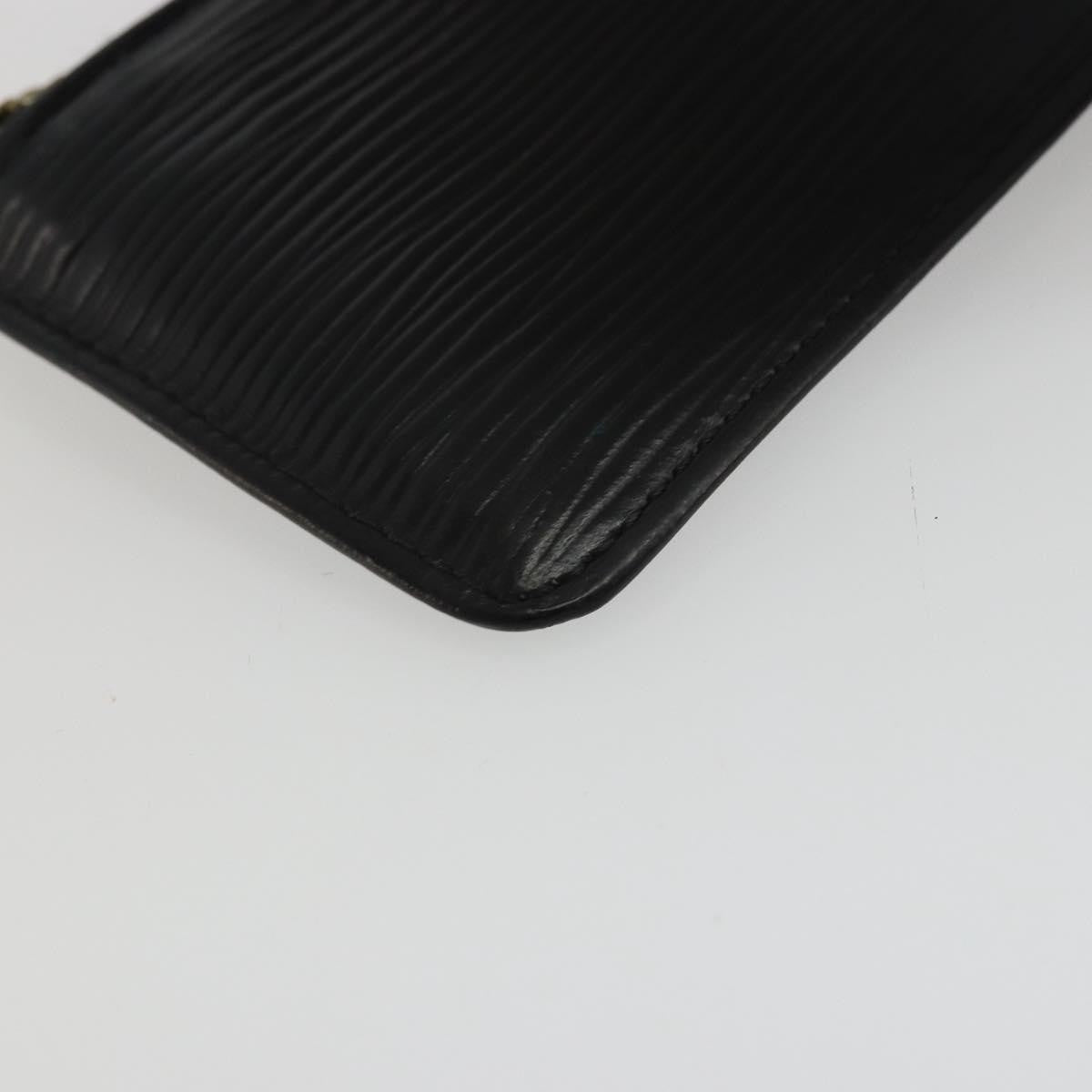 Louis Vuitton LOUIS VUITTON Epi Pochette Cles Coin Purse Black M63802 LV Authentic YKZ1632