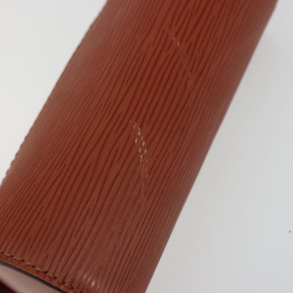Louis Vuitton LOUIS VUITTON Epi Soufflot Pouch Accessory Pouch Brown LV Authentic BA12310A Bag
