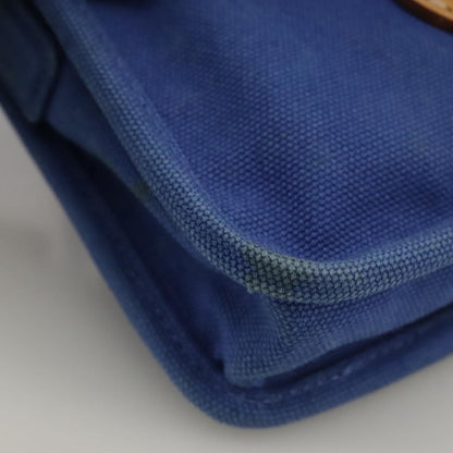 Prada PRADA Shoulder Bag Canvas Blue Authentic 111326