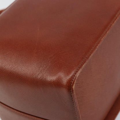 Givenchy GIVENCHY Hand Bag Leather Brown Gold Authentic 159082