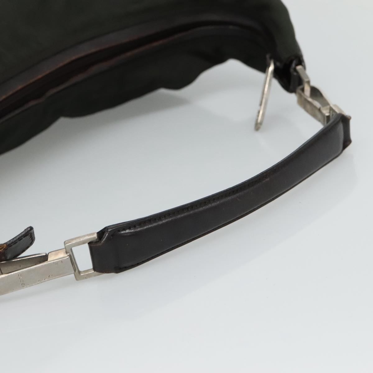 Gucci GUCCI Shoulder Bag Canvas Khaki Authentic ti2779